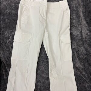 Talbots White Cargo Pants